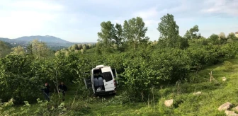 Ordu'da minibüs fındık bahçesine uçtu: 11 yaralı