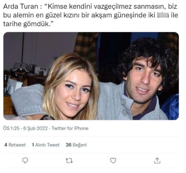 Arda Turan'ın 'Biz bu alemin en güzel kızını bir akşam güneşinde iki b... ile tarihe gömdük' dediği iddiası
