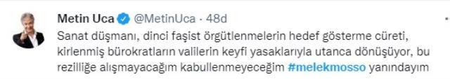 Ünlü isimler, Isparta konseri iptal edilen Melek Mosso'ya destek oldu Ünlü isimler, Isparta konseri iptal edilen Melek Mosso'ya destek oldu