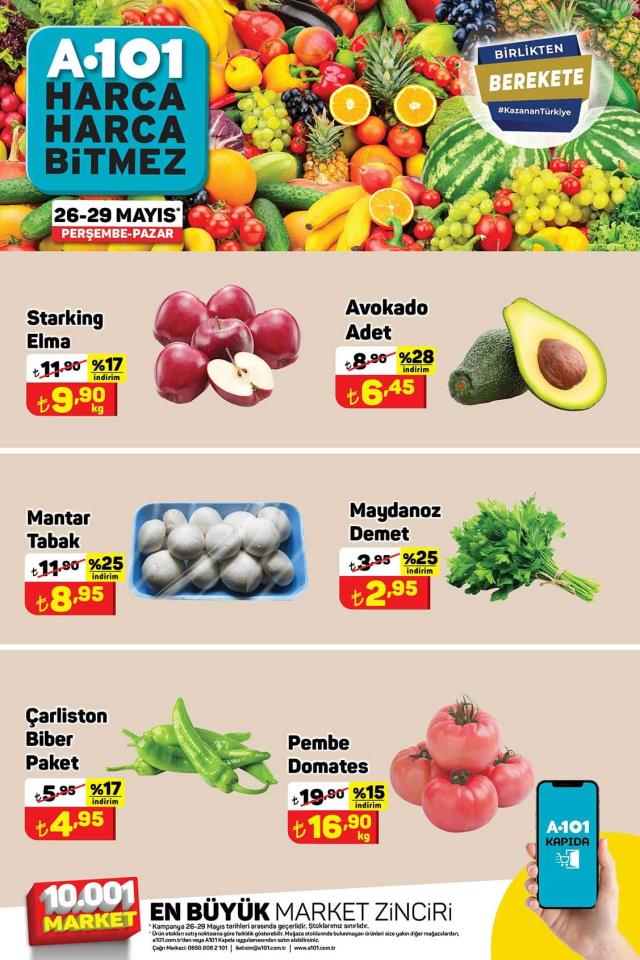 A101 hafta sonu indirimleri! 28 Mayıs - 3 Haziran A101 haftanın yıldızları bu hafta hangi ürünler? A101'e gelecek ürünler ve A101 fiyat listesi!