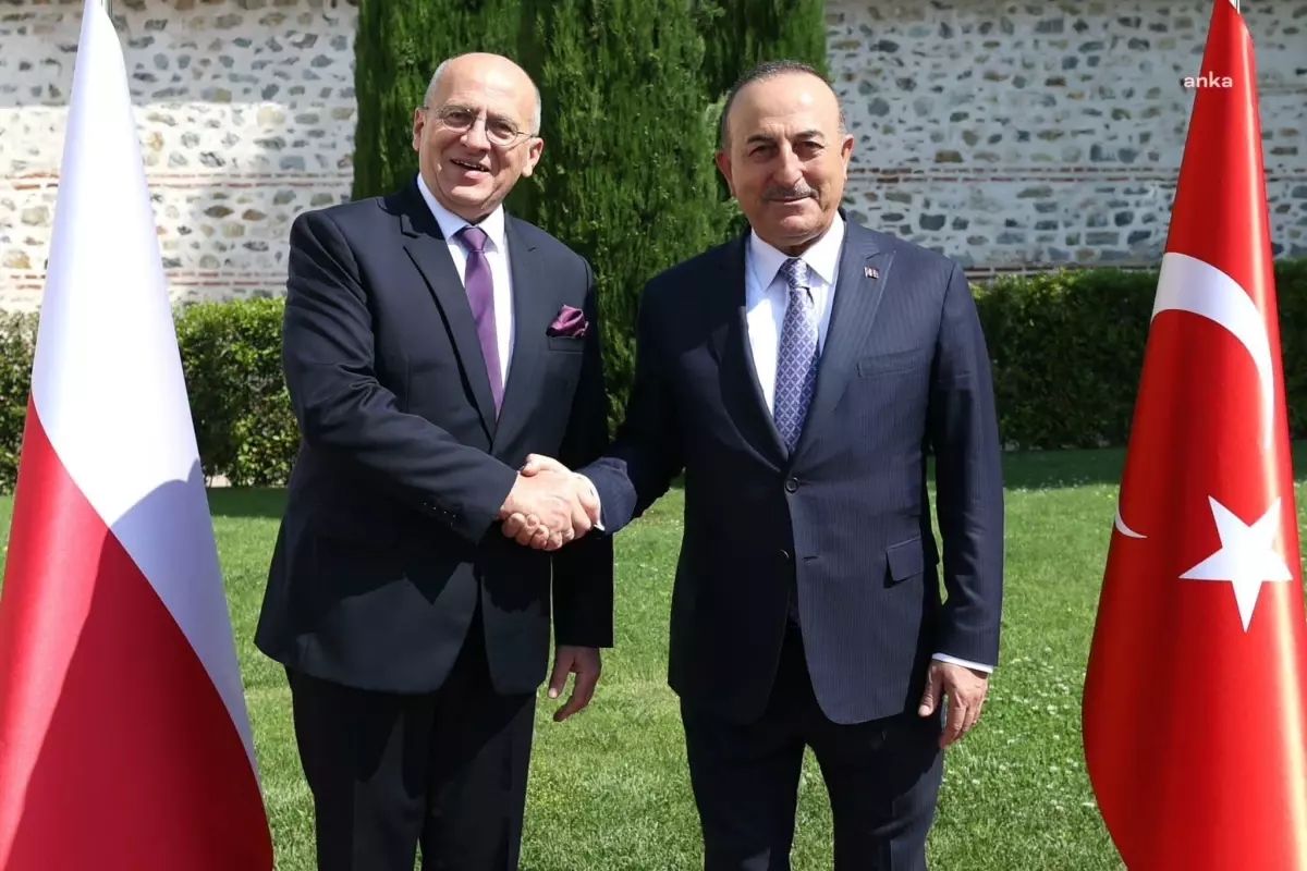 Mevlüt Çavuşoğlu, Polonya Dışişleri Bakanı Zbigniew Rau ile Görüştü