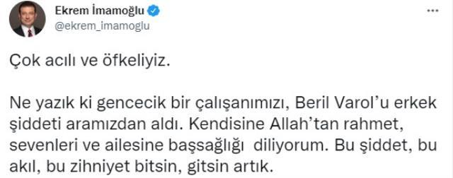 Şişli'de meydana gelen 'kasten öldürme ve intihar' olayına ilişkin açıklama Şişli'de meydana gelen 'kasten öldürme ve intihar' olayına ilişkin açıklama