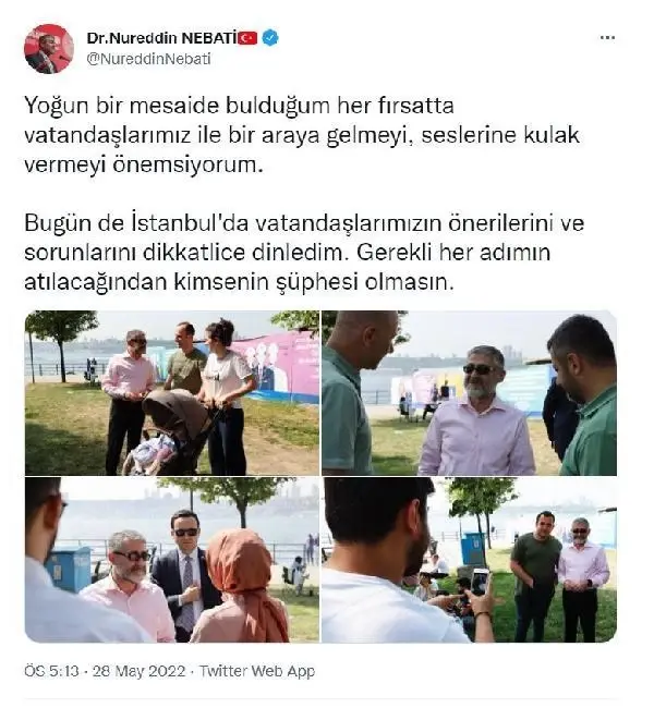 Sokağa inip vatandaşın derdini dinleyen Bakan Nebati: Gerekli adımları atacağız Sokağa inip vatandaşın derdini dinleyen Bakan Nebati: Gerekli adımları atacağız