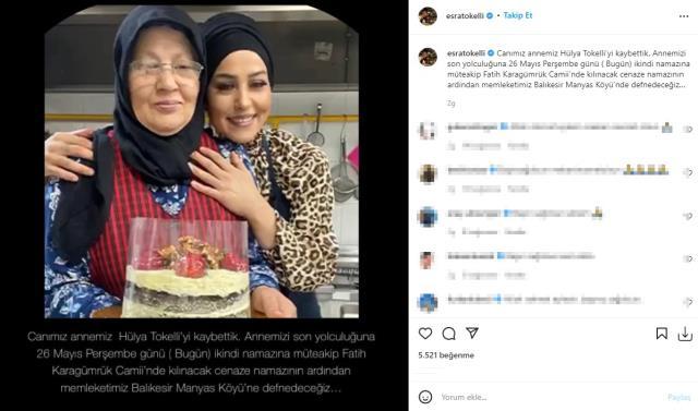 Eski MasterChef yarışmacısı Esra Tokelli'nin annesi hayatını kaybetti