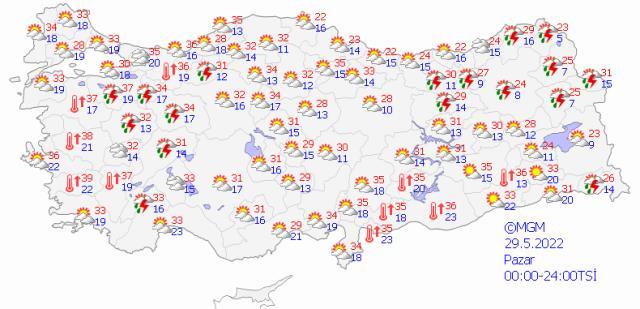 Bugüne dikkat! İstanbul'da sıcaklıklar 33 dereceyi aşacak, yurdun en sıcak şehri ise 40 dereceyle Aydın olacak