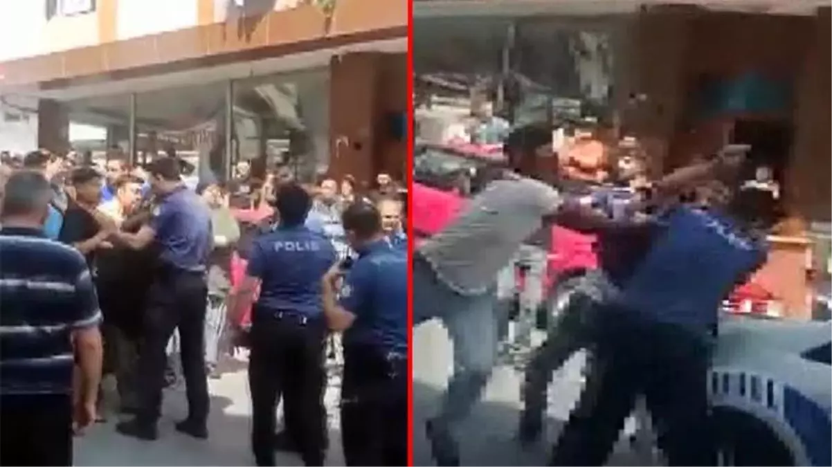 Düğüncüler sokakta polisle tartıştı! Atılan yumruk sonrası ortalık savaş alanına döndü