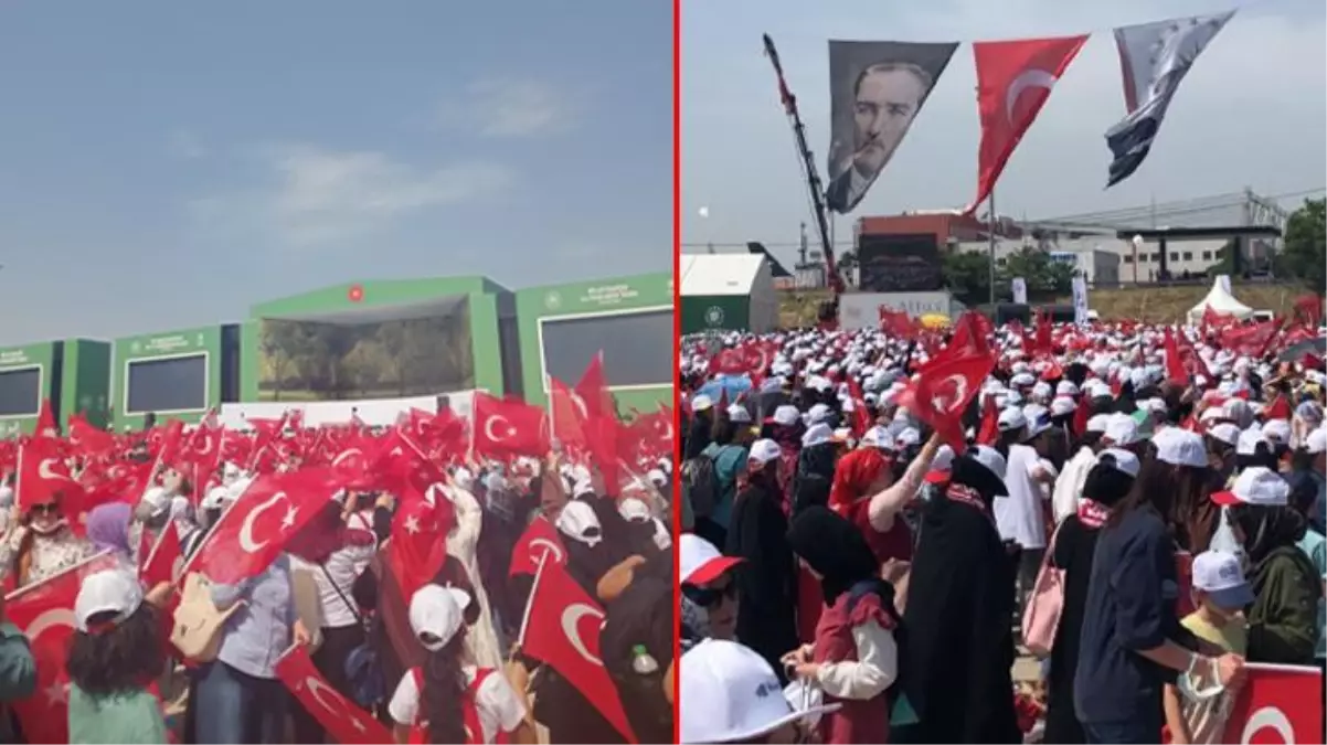 İlk fidan dikildi, binlerce İstanbullu Atatürk Havalimanı'nda Cumhurbaşkanı Erdoğan'ın konuşmasını bekliyor