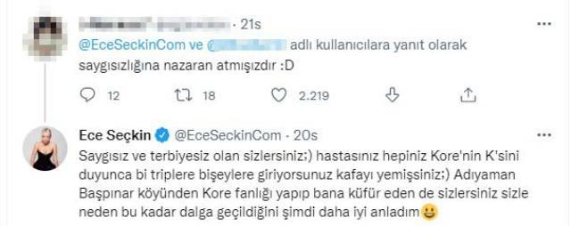 Ece Seçkin'in şarkısında dans eden Yeowool için yaptığı yorum K pop dinleyicilerini kızdırdı