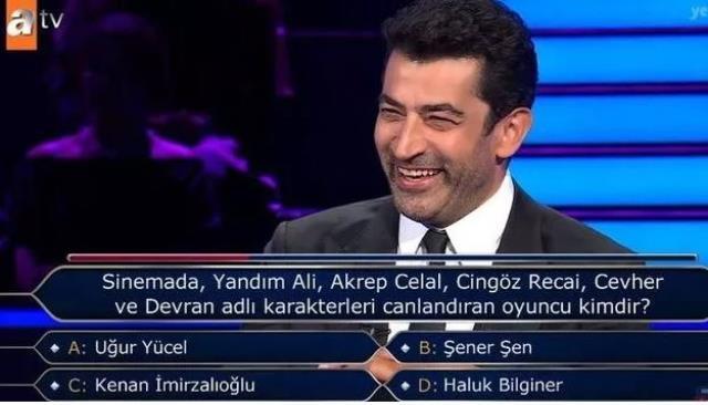 Kim Milyoner Olmak İster'e damga vuran anlar! Kenan İmirzalıoğlu sorusunu bilemedi, jokere gitti
