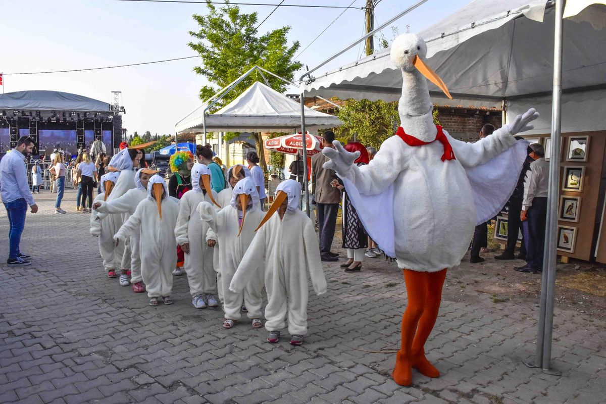 Uluslararası Leylek Festivali yoğun ilgi gördü