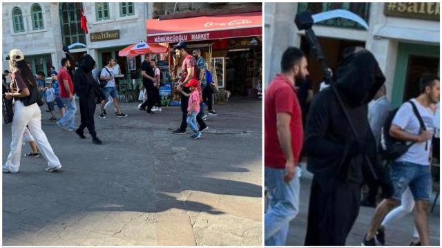 Galata Kulesi önünde kendini yakan gencin olaydan önceki görüntüsü ortaya çıktı