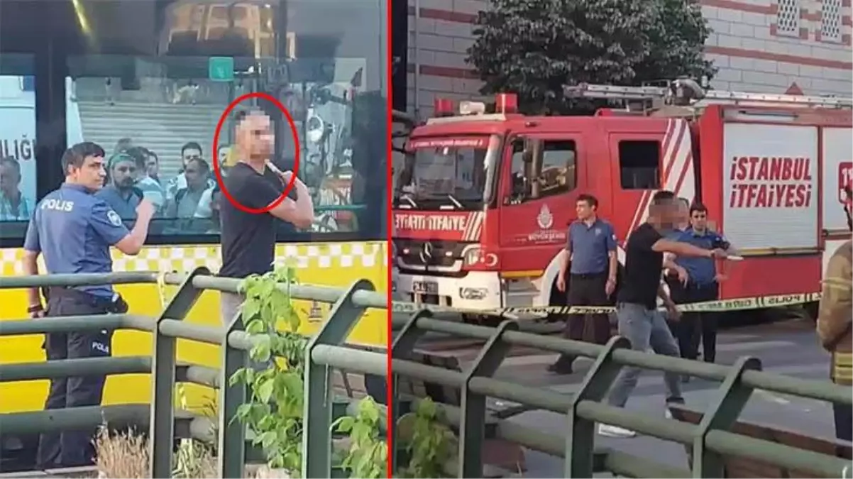 Kendini kesmeye çalışıp intihar etmeyi denedi! Polis, şahsın hakkından biber gazıyla geldi