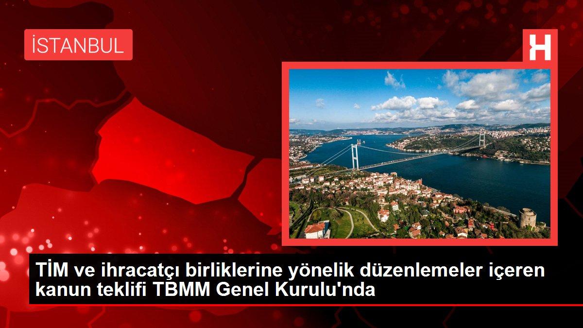 TİM ve ihracatçı birliklerine yönelik düzenlemeler içeren kanun teklifi TBMM Genel Kurulu'nda