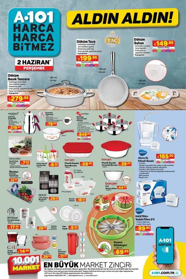 2 Haziran A101 kataloğu: A101'e gelen ürünler! A101 bu hafta katalog ürünleri neler? A101'e gelecek ürünler ve A101 fiyat listesi...