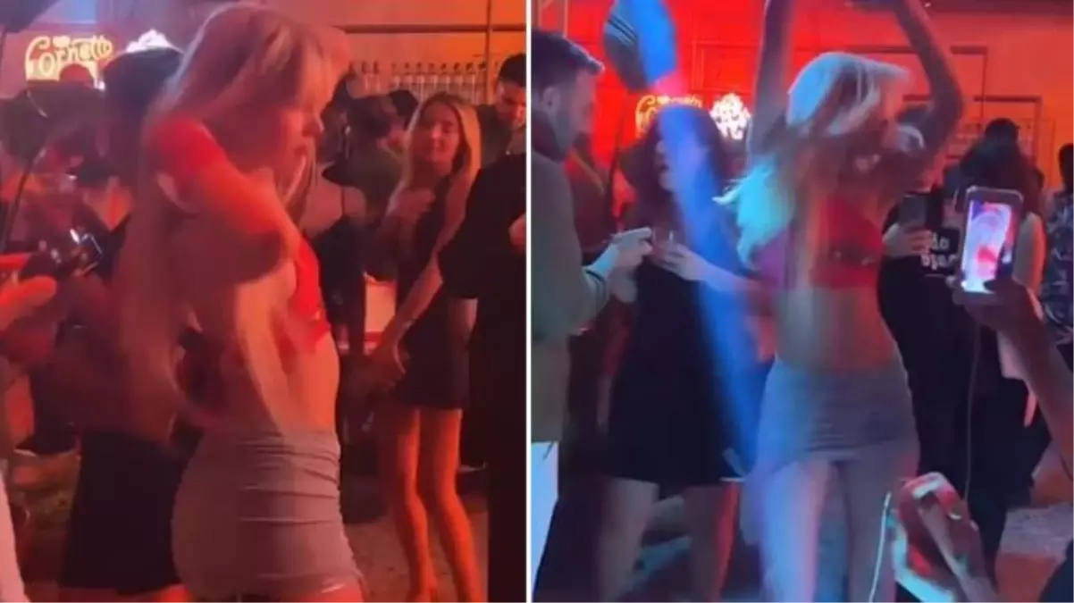 Aleyna Tilki, süper mini eteğiyle çılgınlar gibi dans etti