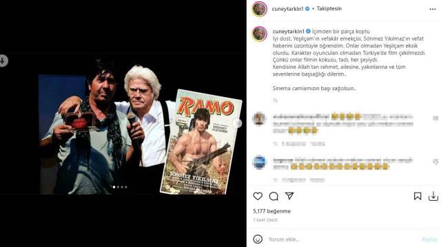 Yeşilçam'ın Rambo'su Sönmez Yıkılmaz hayatını kaybetti Yeşilçam'ın Rambo'su Sönmez Yıkılmaz hayatını kaybetti