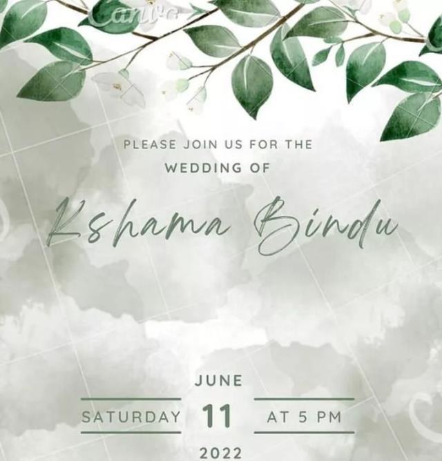 Hintli blogger Kshama Bindu, kendisiyle evlenmeye karar verdi