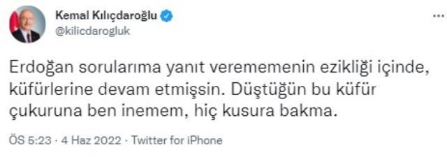Kılıçdaroğlu'ndan 10 soruya verdiği yanıtları eleştiren Cumhurbaşkanı Erdoğan'a cevap