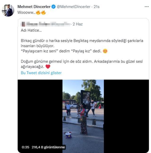 Sesini beğendiği kadın ile Hadise'nin ortak noktasını öğrenen Mehmet Dinçerler'den övgü gecikmedi: Hanımım anlıyor bu işten