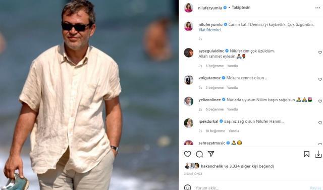 Nilüfer'i yıkan ölüm! Eski sevgilisi Latif Demirci'nin vefat haberini 'Çok üzgünüm' diyerek duyurdu Nilüfer'i yıkan ölüm! Eski sevgilisi Latif Demirci'nin vefat haberini 'Çok üzgünüm' diyerek duyurdu