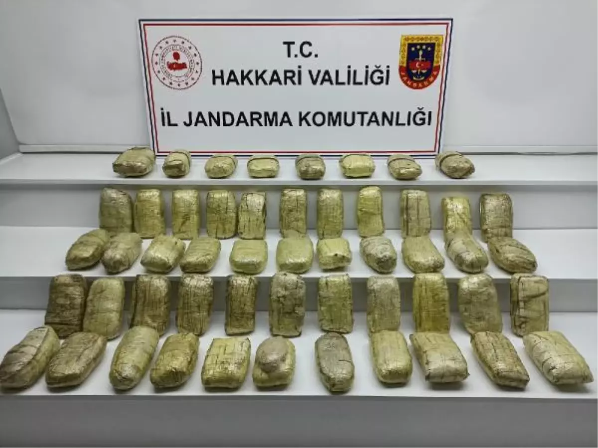 Yüksekova'da, 51 kilo eroin ele geçirildi