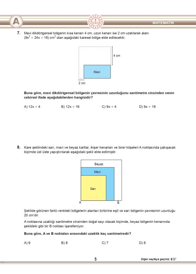 2022 LGS Matematik çözümleri: LGS Sayısal kitapçığı soru ve cevapları! (MEB) LGS Matematik soruları ve cevapları 2022