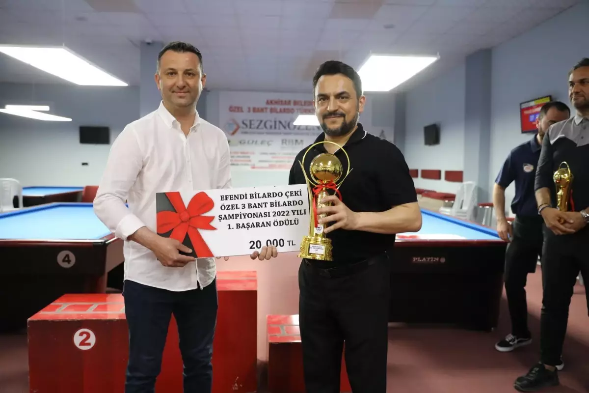 Akhisar Belediyesi Özel 3 Bant Bilardo Türkiye Şampiyonası sona erdi