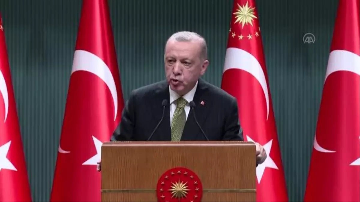 Cumhurbaşkanı Erdoğan, Kabine Toplantısı'nın ardından millete seslendi: (1)
