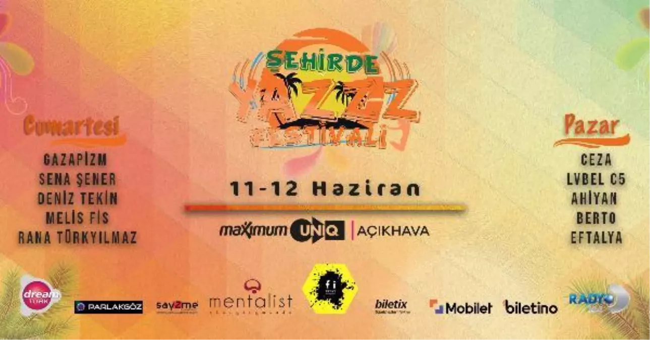 'Şehirde Yazzz Festivali' için geri sayım başladı
