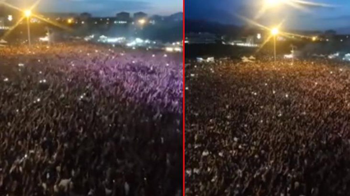 Erciyes Üniversitesi'nde çekilen görüntü sosyal medyayı salladı! Binlerce öğrenci hep bir ağızdan İzmir Marşı'nı söyledi