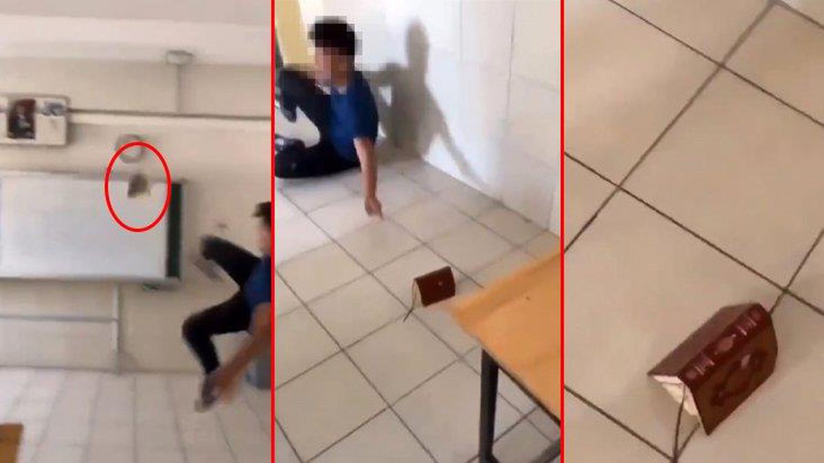 Lisede çekilen görüntü infial yarattı! Kur'an-ı Kerim'e tekme atan öğrenciler disipline sevk edildi