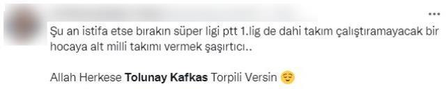 U18 Milli Takımı'nda herkesi ayağa kaldıran olay! Tolunay Kafkas istifaya çağrılıyor