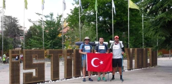 İstiklal Yolu'nda İnebolu'dan Ankara'ya yürüyen ekip Çankırı'ya ulaştı