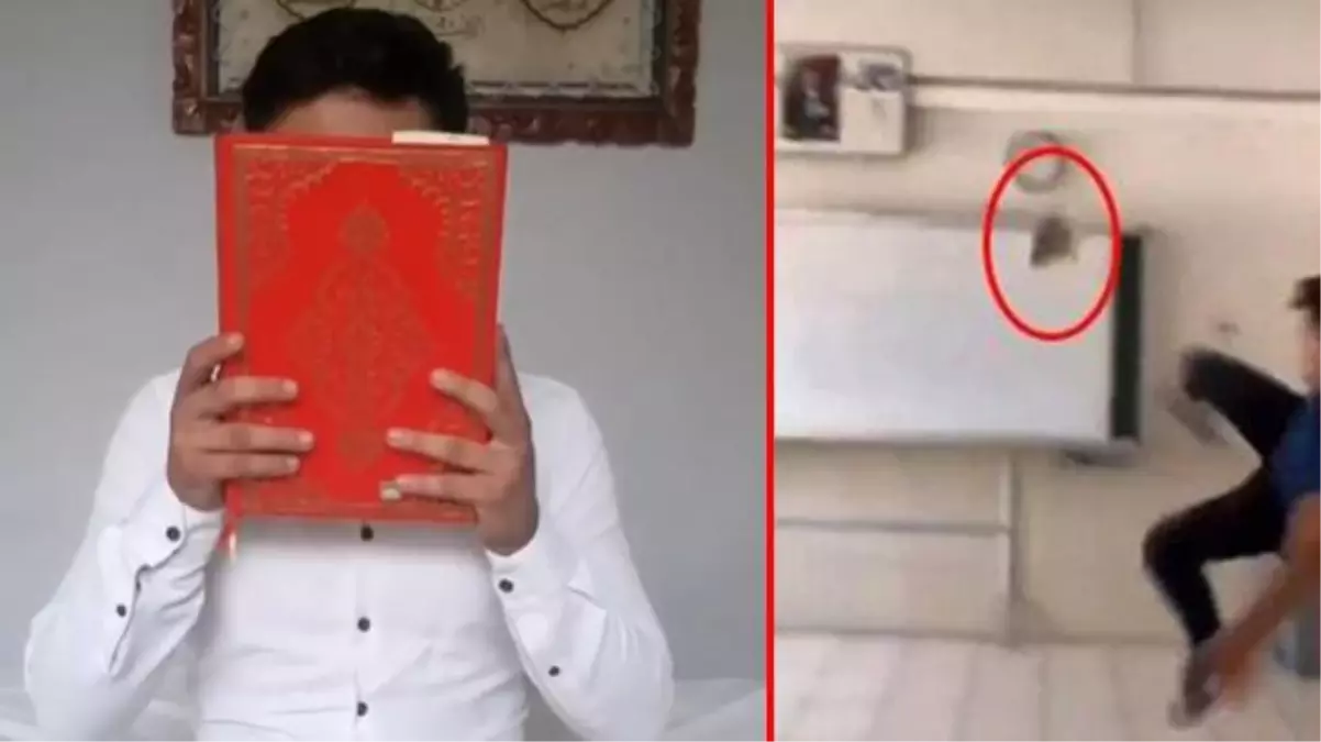 Kur'an-ı Kerim'e tekme atan genç, video çekerek kendisini savundu: Kur'an olduğunu bilmiyordum, aşırı pişmanım