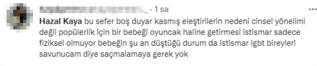 Mükremin Gezgin'e sahip çıkan Hazal Kaya, Tiwtter'da linç ediliyor