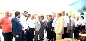 Başkan Gürkan, Şire Pazarında esnaf ile bir araya geldi