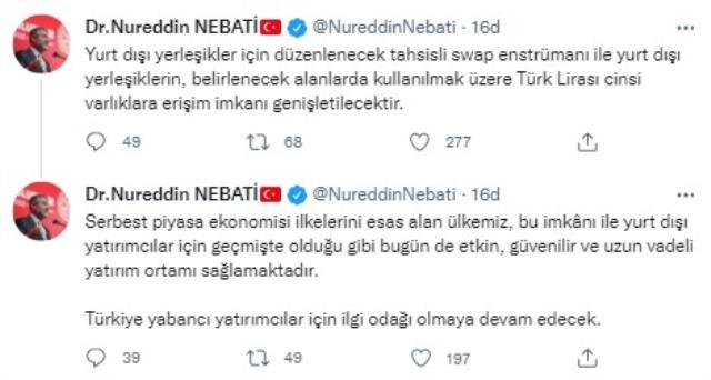 Ekonomi yönetiminden bir yeni adım daha: Yabancı yatırımcı için tahsisli swap düzenlenecek Ekonomi yönetiminden bir yeni adım daha: Yabancı yatırımcı için tahsisli swap düzenlenecek