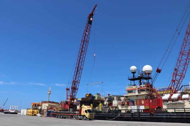 Karadeniz gazı için borular döşenmeye başlandı