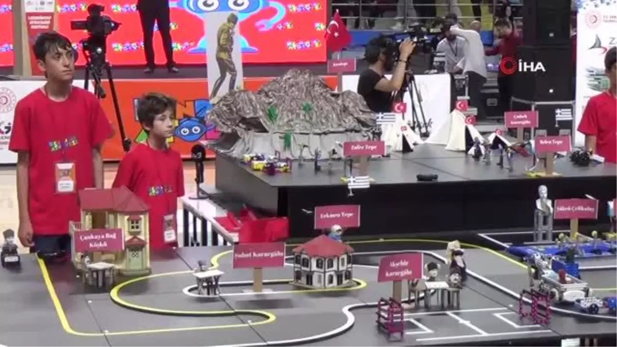 Öğrenciler robotik kodlama ile 'Büyük Taarruzu' anlattı