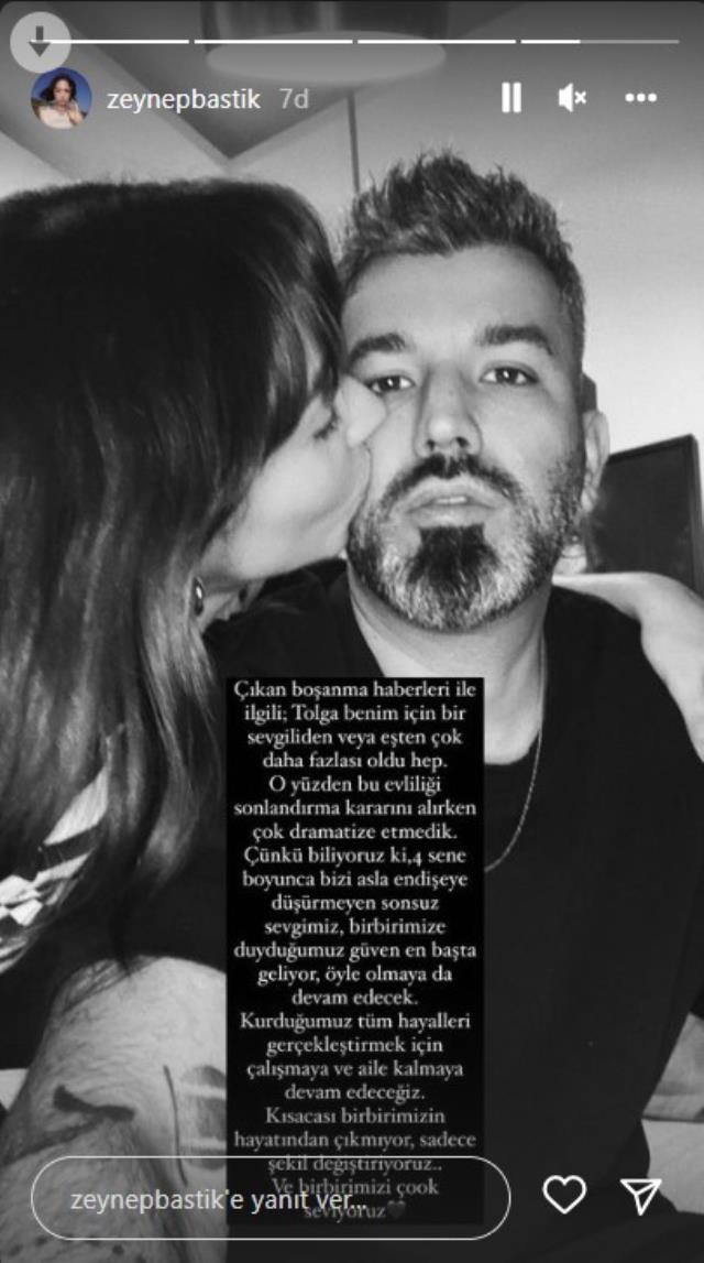 Zeynep Bastık ve Tolga Akış evliliklerinin birinci senesi dolmadan boşanma kararı aldı