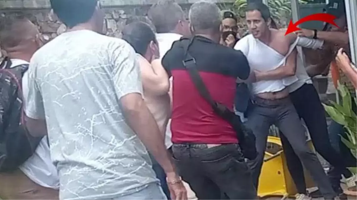 Venezuela'daki darbe girişimini başlatan muhalif lider gittiği restorandan yaka paça dışarı atıldı