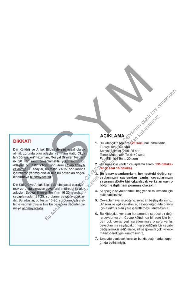 2021 TYT soruları PDF: 2021 TYT soruları ve cevapları!