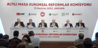 Altı Siyasi Partinin 'Kurumsal Reformlar Komisyonu' Toplandı... Gelecek Partili Bilgin: 'Hedefimiz, Ekonomimizi Ağır Bunalımdan Çıkarmak'