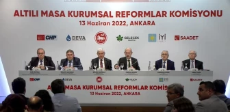 Altı Siyasi Partinin 'Kurumsal Reformlar Komisyonu Toplandı... Komisyondan Erdoğan'a: 'Yaptıklarımız Yapacaklarımızın Teminatıdır'