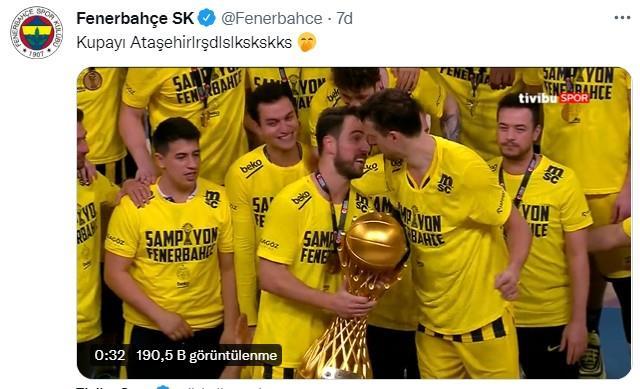 Fenerbahçe, Ergin Ataman'ı çok fena tiye aldı! Şampiyonluk paylaşımı sosyal medyayı salladı