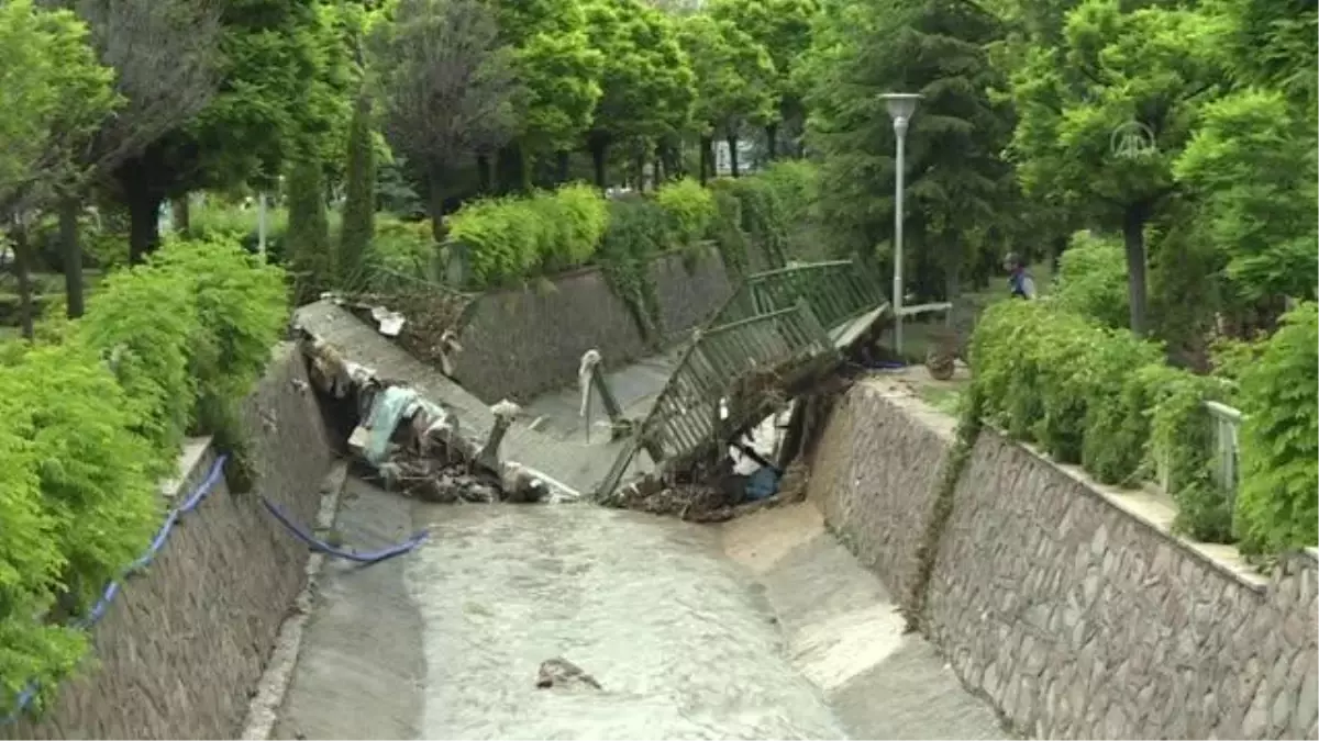 Akyurt'taki selde bir fabrika da zarar gördü