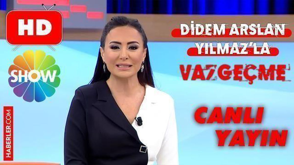 SHOW TV Didem Arslan'la Vazgeçme CANLI izle! SHOW TV 22 Haziran Çarşamba Didem Arslan Yılmaz'la Vazgeçme HD donmadan Show TV canlı izleme ekranı!