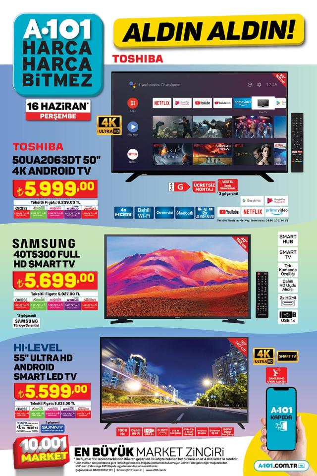 16 Haziran A101 kataloğu: A101'e gelen ürünler! A101 bu hafta katalog ürünleri neler? A101'e gelecek ürünler ve A101 fiyat listesi...