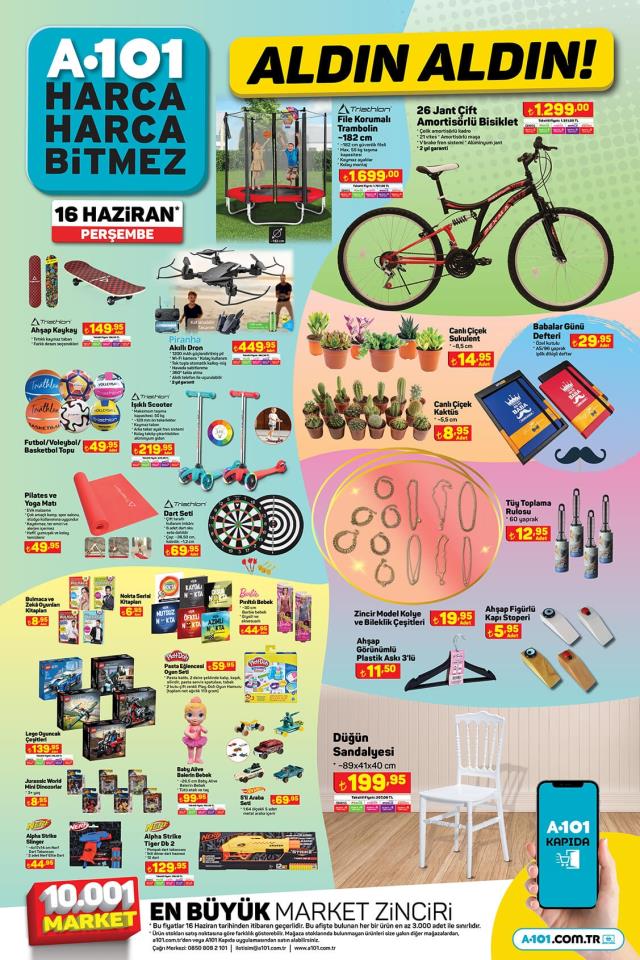 16 Haziran A101 kataloğu: A101'e gelen ürünler! A101 bu hafta katalog ürünleri neler? A101'e gelecek ürünler ve A101 fiyat listesi...