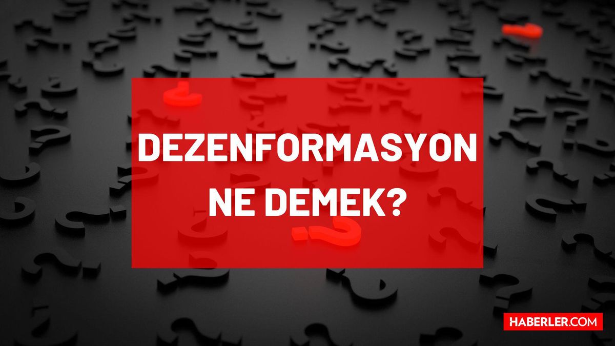 Dezenformasyon nedir? TDK'ya göre Dezenformasyon nedir, ne anlama geliyor?